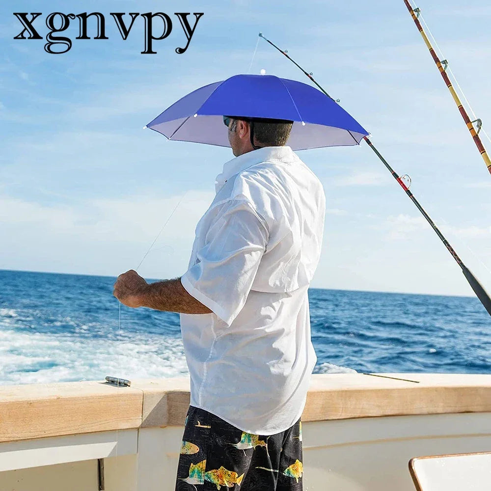 xgnvpy Innovative Umbrella for Kids Protection Elastic Band Design Hat Portable Sunshade Pocket Unbrella