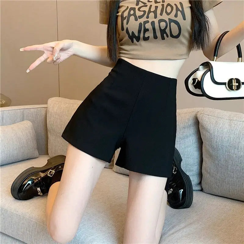 Formal Women's Shorts Elasticty Summer Clothes Cheap Short Pants for Woman To Wear Outfits Casual Korean Style Streetwear Normal