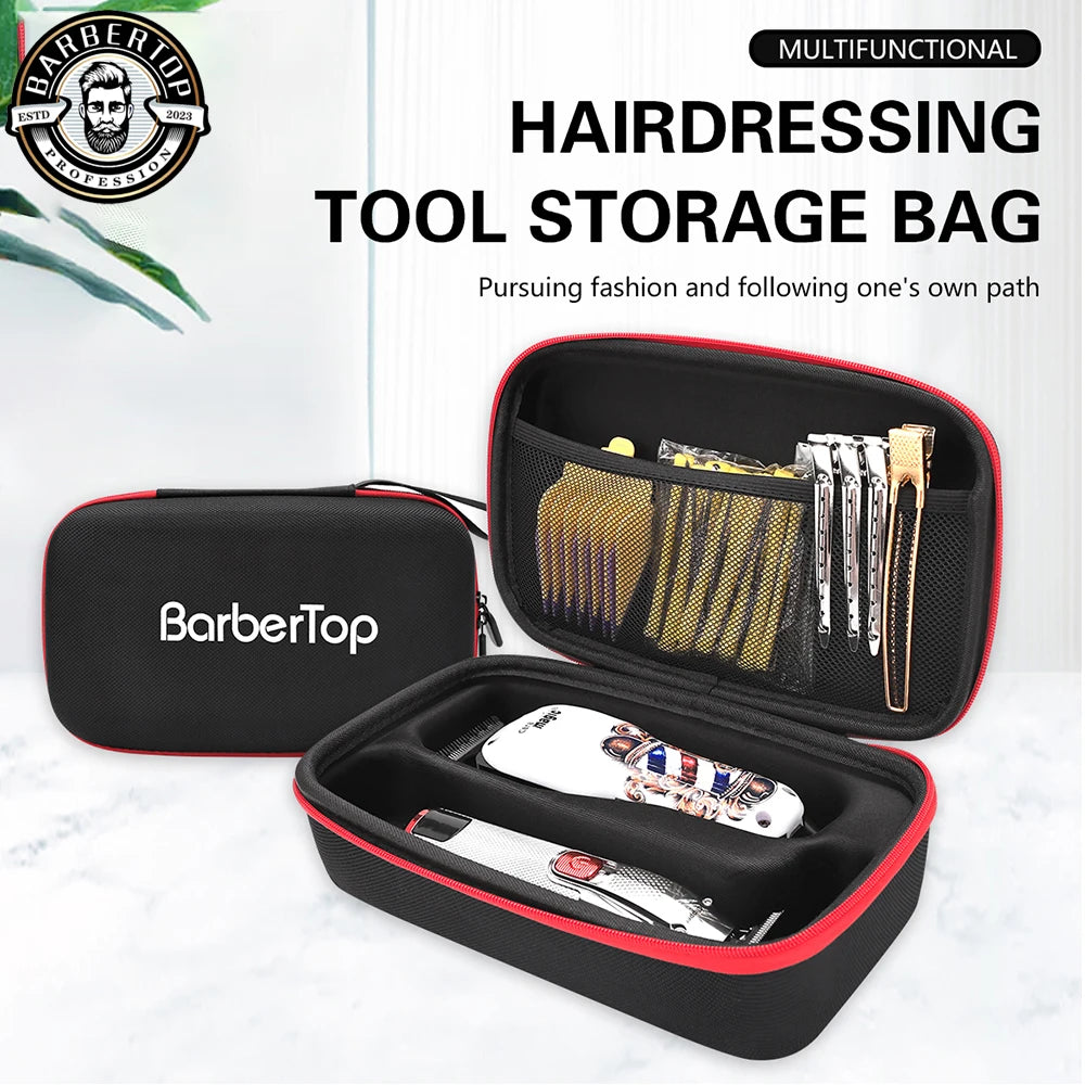 Barbershop Storage Bag Barber Scissors Shavers Storage Box Highcapacity Salon Hair Dryer Display Case Durable To Fall Travel Bag