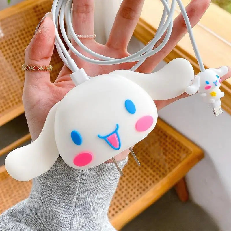 Anime Hello Kitty Charger Smart Cover Cute Cartoon Kuromi Suitable Apple Data Cable Charging Cable Decoration Women Accessories