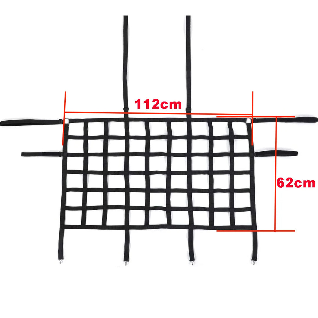 Car Rear Seat Trunk Isolation Cargo Net Dog Barrier Protection Divider Safety Driving Mesh for Jeep Wrangler JK JL JT 2007-2023