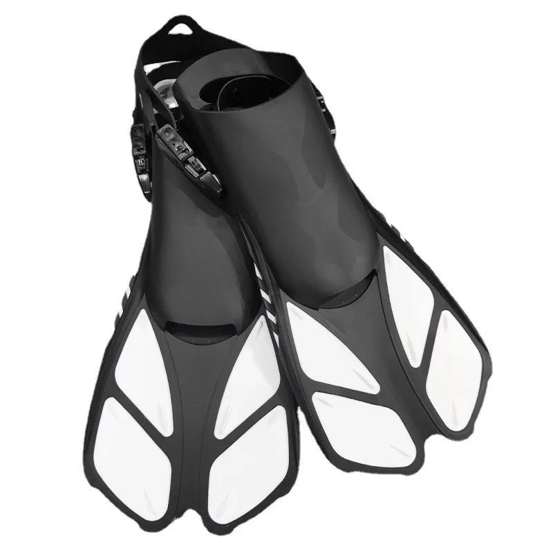 QYQ  Frog Shoes Adult  Fins with Adjustable Buckles Open Heels Designed for Snorkeling Scuba  Diving