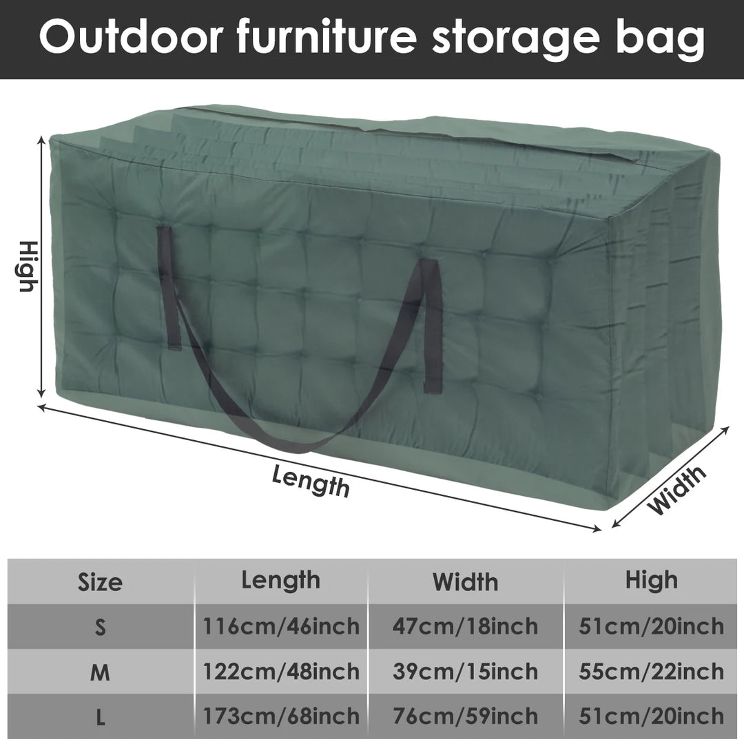 Cushion Storage Bag Large Capacity Furniture Protective Cover Outdoor Garden Waterproof Dustproof Christmas Tree Organizer New