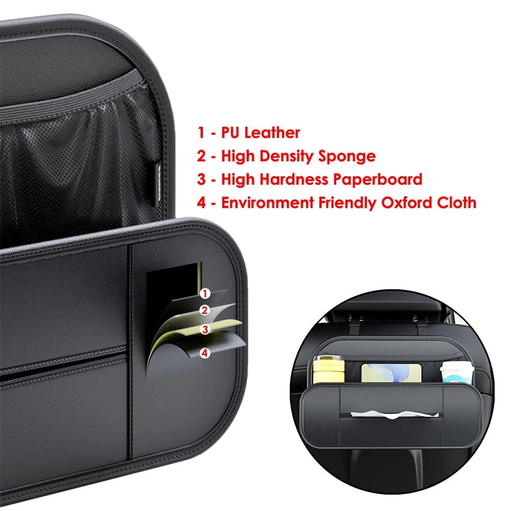 Seatback Organizers Car Seat Back Storage Box Tissue Bag Drink Cup Holder Hanger