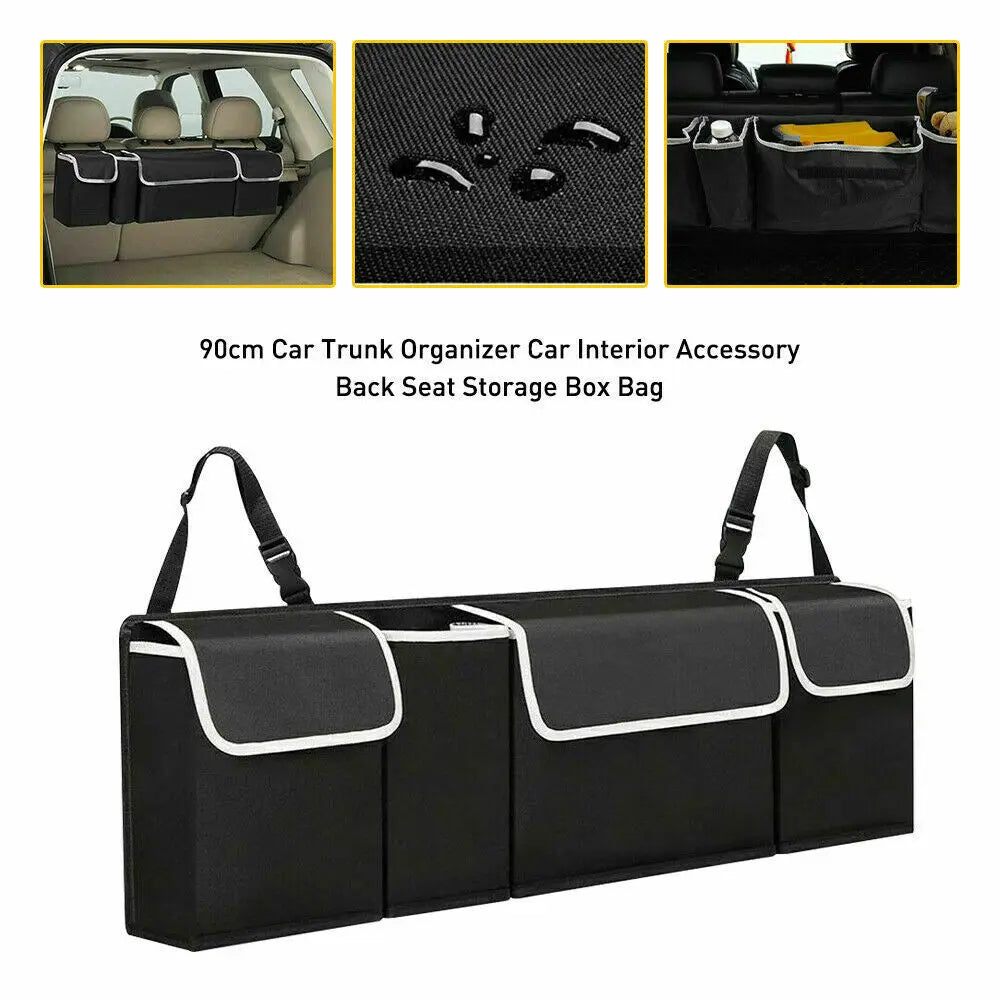 Car Backseat Trunk Organizer Trunk Backseat Storage Organizers Back Seat Pocket Oxford Cloth for Car Truck SUV Van Organizers