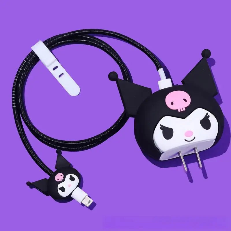 Anime Hello Kitty Charger Smart Cover Cute Cartoon Kuromi Suitable Apple Data Cable Charging Cable Decoration Women Accessories