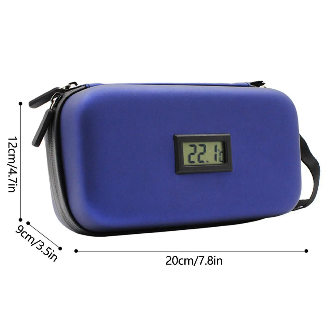 Mini Insulin Portable Freezer Bag Carry-on Insulation Ice Bag Ice Pack Outdoor Medicine Box with Temperature Display