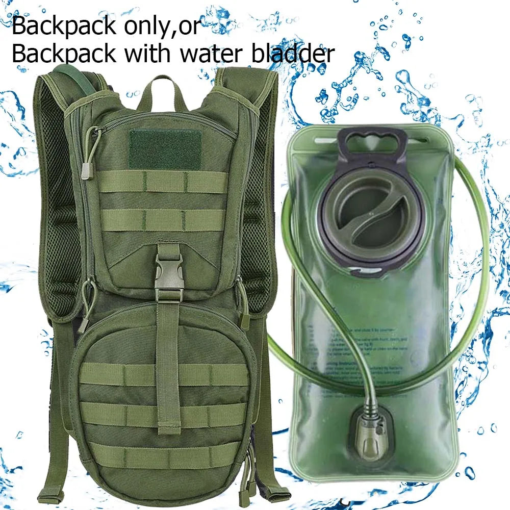 Water Bladder Backpack Tactical Molle Hydration Pack For Cycling Hiking Running Climbing Outdoor Camouflage Water Bag Backpack