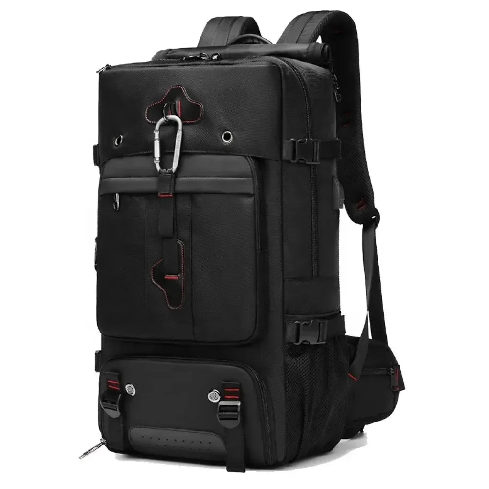 Men 35/50/60/80L Travel Backpack Laptop Business Dual Use Backpack Expandable USB Port Bag Large Capacity Waterproof Backpack