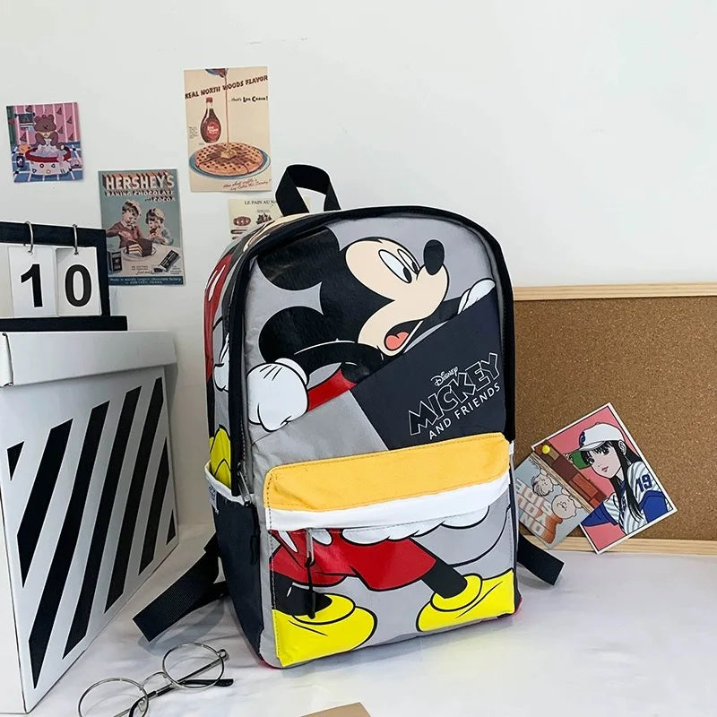 26X38X14 cm Disney cartoon Mickey Mouse New Kids Backpack Mini Schoolbag Girls and Boys Cute Shoulder Bag