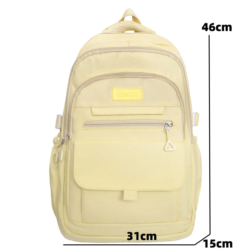 Women Backpack Harajuku Fashion Female Student Girls Men School Backpacks Large Capacity Male Waterproof  Nylon Travel Knapsack