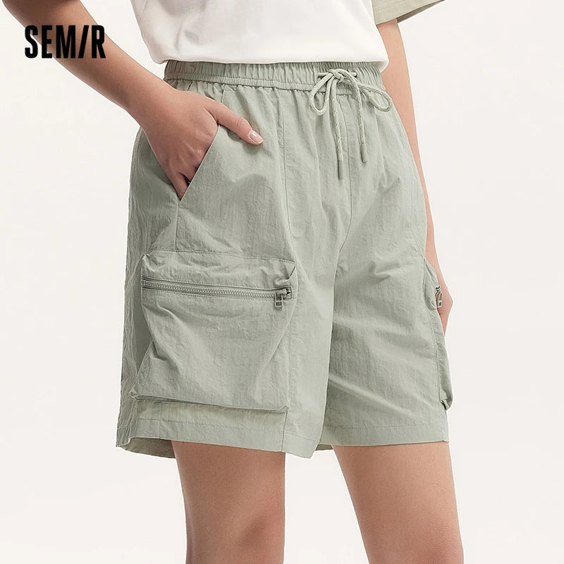 Semir Women Shorts 2024 Summer Cool And Loose-Fitting Textured Shorts Casual Style Short Pants Women