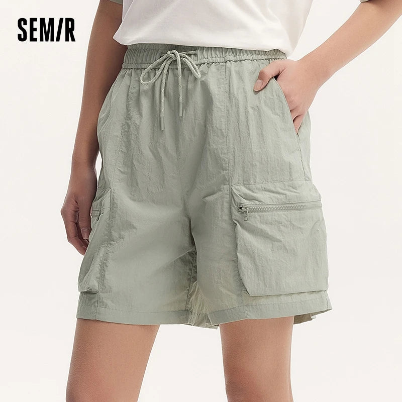 Semir Women Shorts 2024 Summer Cool And Loose-Fitting Textured Shorts Casual Style Short Pants Women