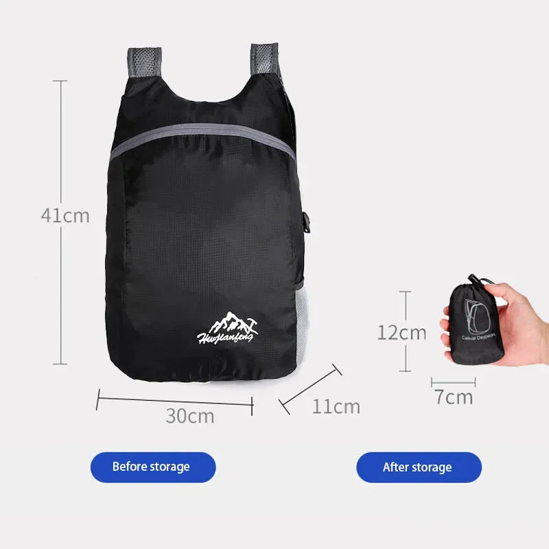 Disney Lilo & Stitch Portable Foldable Folding Mountaineering Bag Outdoor Backpack Climbing Cycling Travel Knapsack Hiking Bag