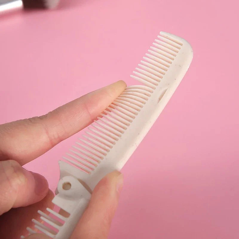 Portable Travel Foldable Hair Comb Brush Massage Hair Comb Anti-Static Styling Folding Hair Comb Professional Hairdressing Tools