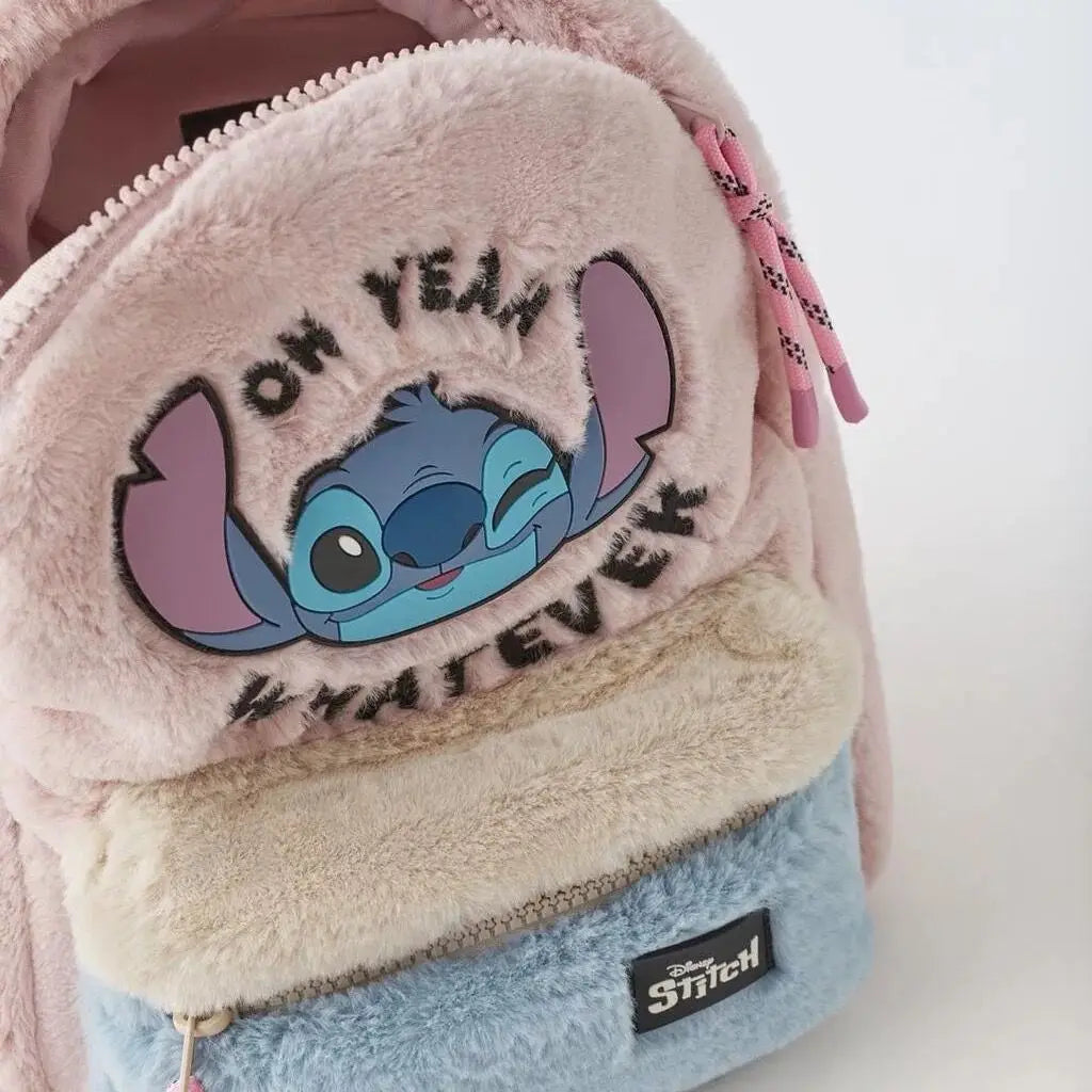 Disney cartoon Stitch New Kids Backpack Mini Schoolbag Girls and Boys Cute Shoulder Bag