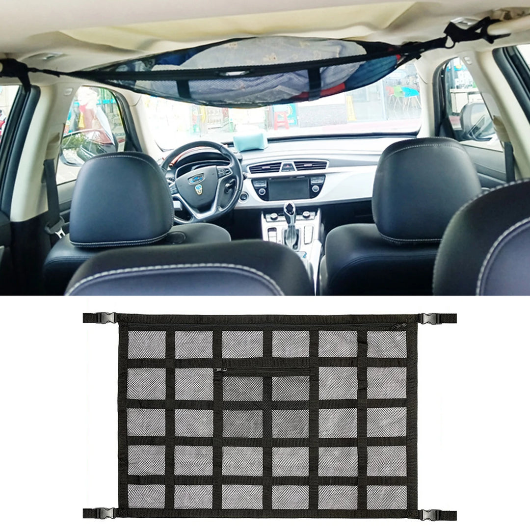 Car Ceiling Cargo Net Car Ceiling Cargo Net Pocket Cargo Net For SUV Load Bearing Car Camping Essentials Truck SUV Road Trip