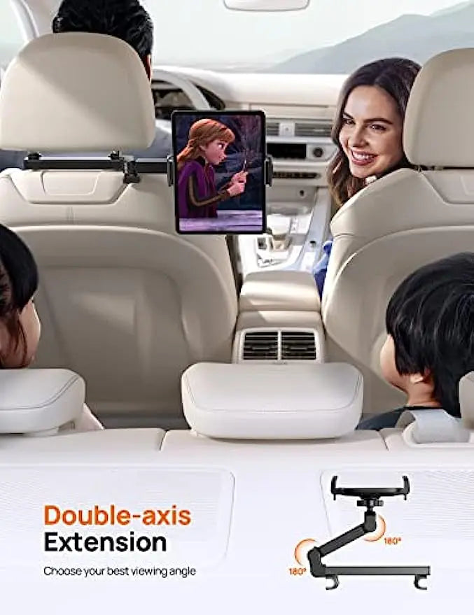 iPad Holder Car Headrest,Stretchable Arm Tablet Mount for Car Backseat,Travel Road Trip Essentials for Kids, for 4.7-11” Device