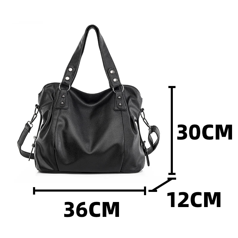 Female Hobo Handbag Large Capacity Shoulder Bags Big Stylsih Tote Bag Ladies Soft Leather Hobos Messenger Bags Women Shopper Bag