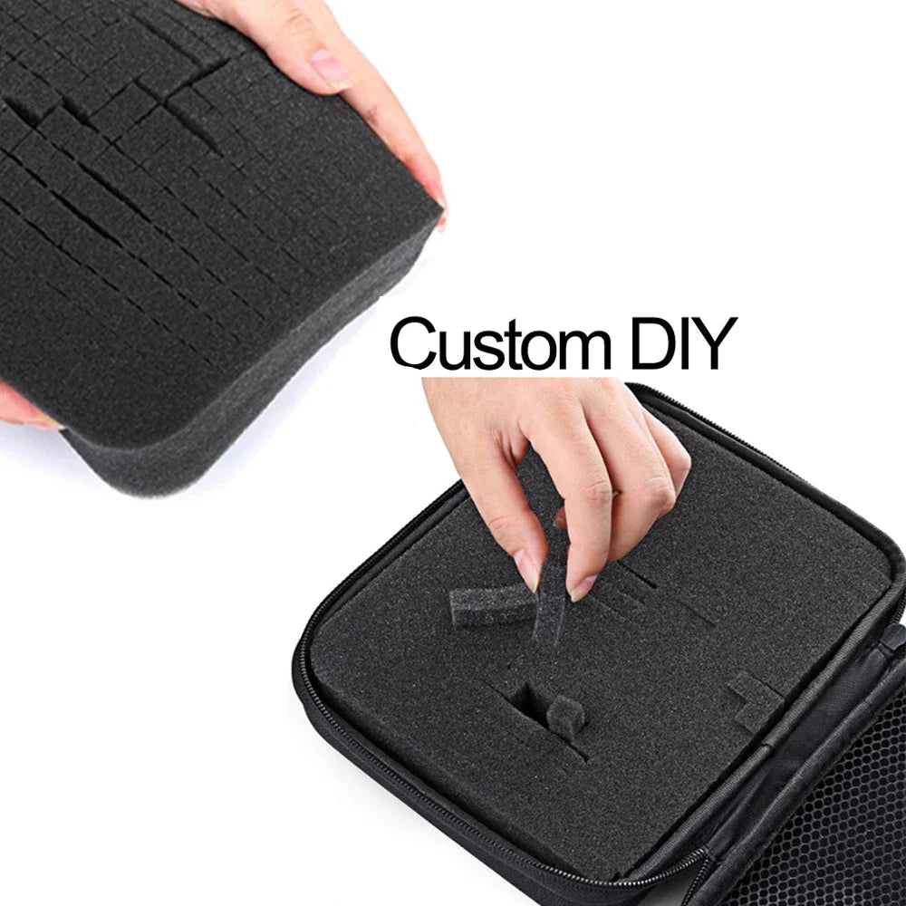 Hard Watch Storage Box Tool Storage Bag Canvas EVA Organizer Shockproof Sponge Carry Case Shell Zipper Protective Box