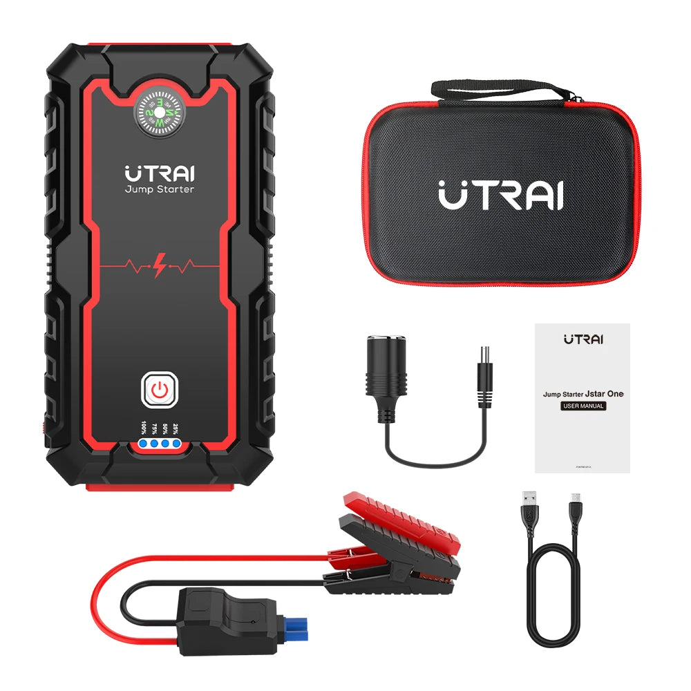 UTRAI Power Bank  2000A Jump Starter Portable Charger Car Booster 12V Auto Starting Device Emergency Car Battery Starter