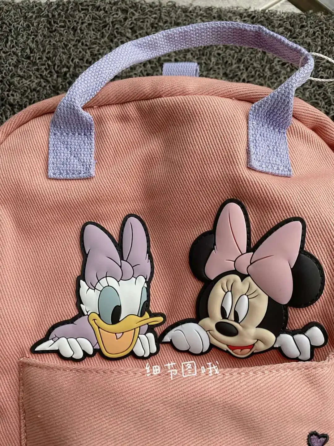 2024 New Disney Mickey Minnie Mouse Girl Tote Bag Cartoon Anime Toy Backpack Backpack Fashion Cute School Bag Kids Gifts