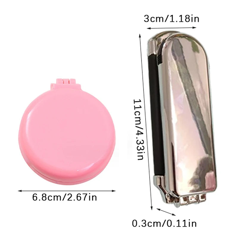 Folding Air Bag Comb With Mirror Compact Pocket Size Portable Travel Hair Brush Cosmetic Mirror Head Massager Relax Massage Comb