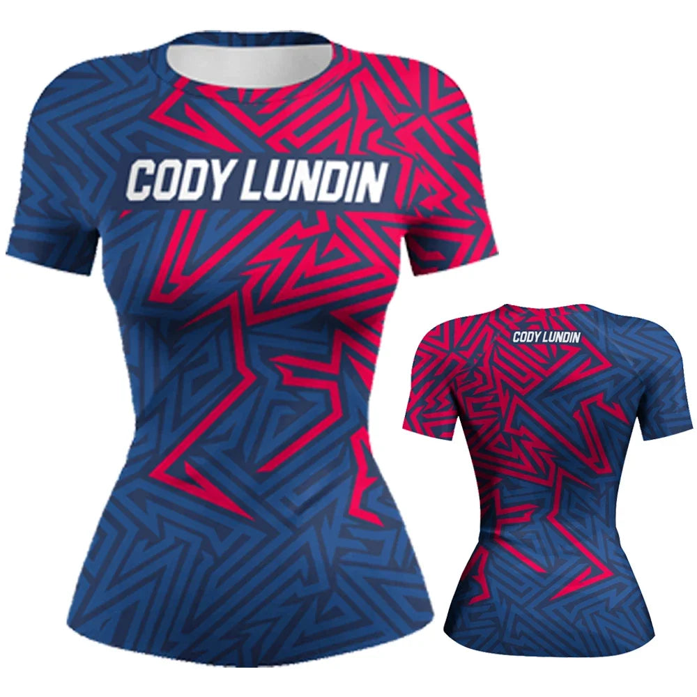 Cody Lundin Women Sunscreen t shirt For Outdoor Cycling Hiking Sports Breathable Gym Training Clothes Custom MMA Uniform