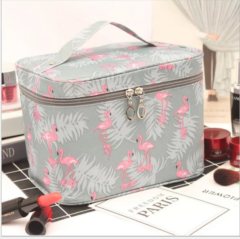 Women'S Large Capacity Cosmetic Bag Toiletry Storage Organizer Beauty Pouch Girls Travel Foldable Waterproof Makeup Case Handbag