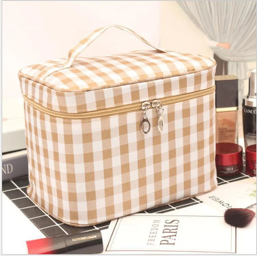 Women'S Large Capacity Cosmetic Bag Toiletry Storage Organizer Beauty Pouch Girls Travel Foldable Waterproof Makeup Case Handbag