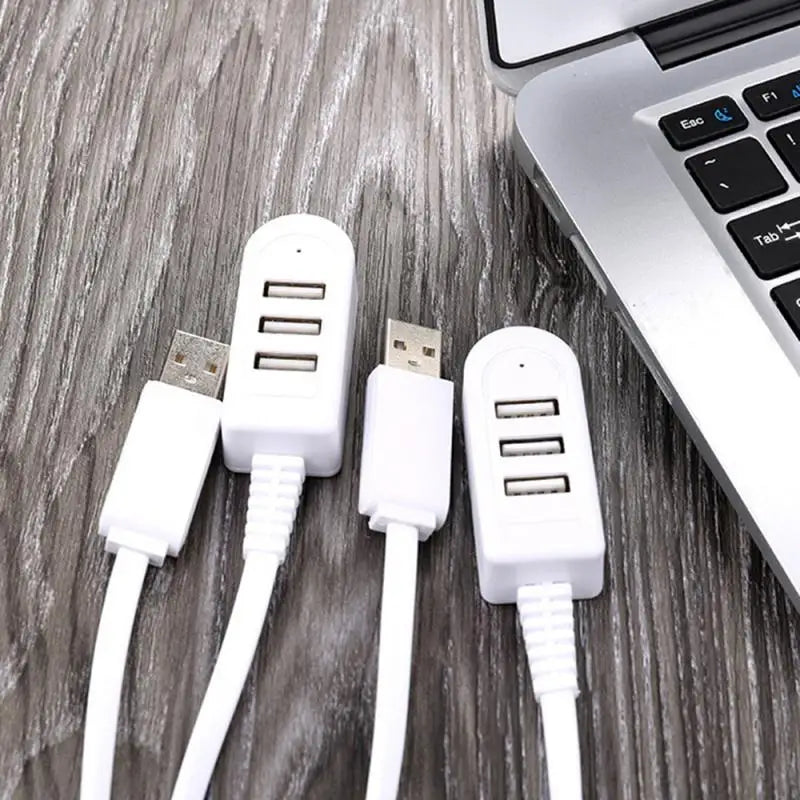 One for Three Brand New 3-port Multi-USB Hub 5V Splitter Charger Extension Cable External Extension Cable USB3.0 Splitter Hub