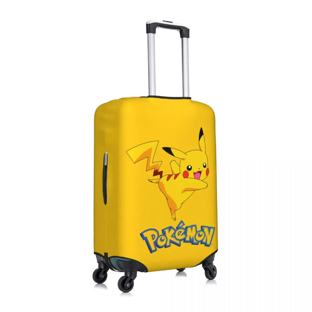 Custom Pokemon Pikachu Luggage Cover Elastic Travel Suitcase Protective Covers Suit For 18-32 inch