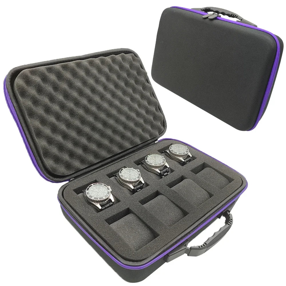 Hard Watch Storage Box Tool Storage Bag Canvas EVA Organizer Shockproof Sponge Carry Case Shell Zipper Protective Box