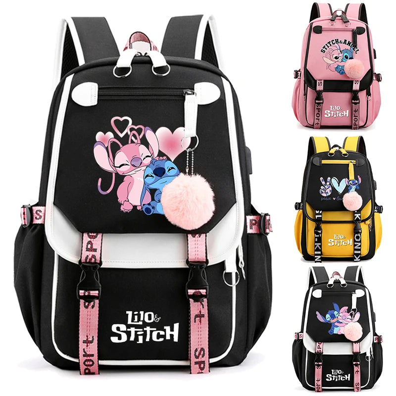 Disney Lilo Stitch Backpacks for Teenager Back To School Schoolbag Girl Rucksack Backpack Women Casual Bag Women Anime Schoolbag