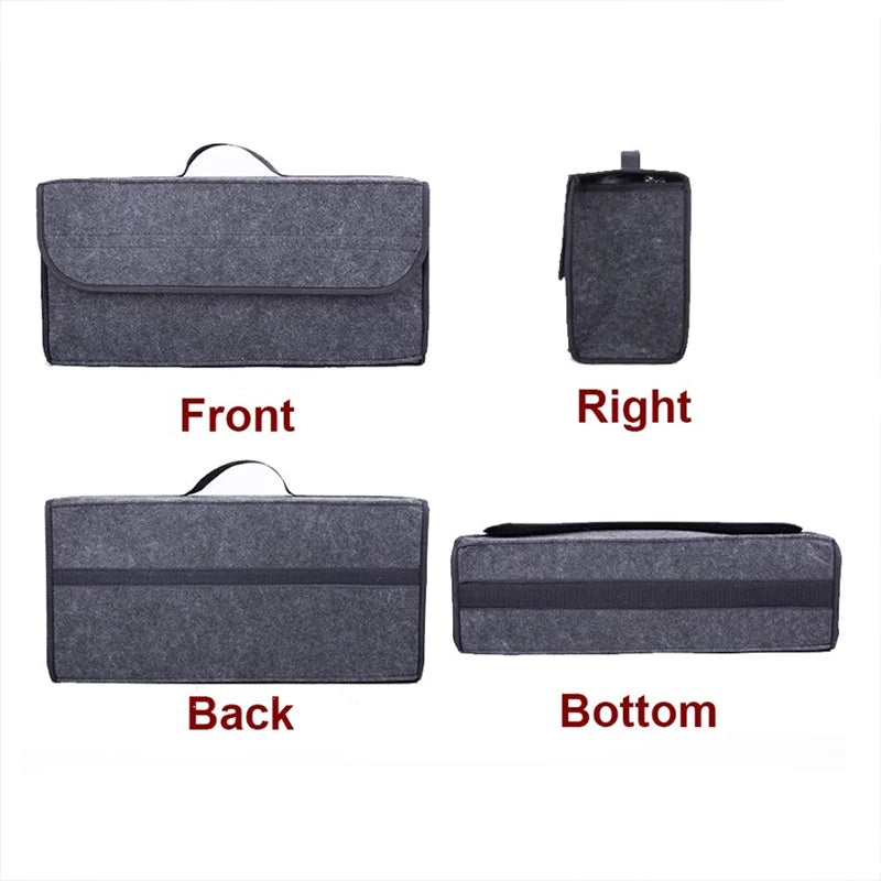 Car handbag holder Soft Woolen Felt Storage box Bag Cargo Tools Tidying Package Blanket Tool Automobi Trunk Organizer net pocket