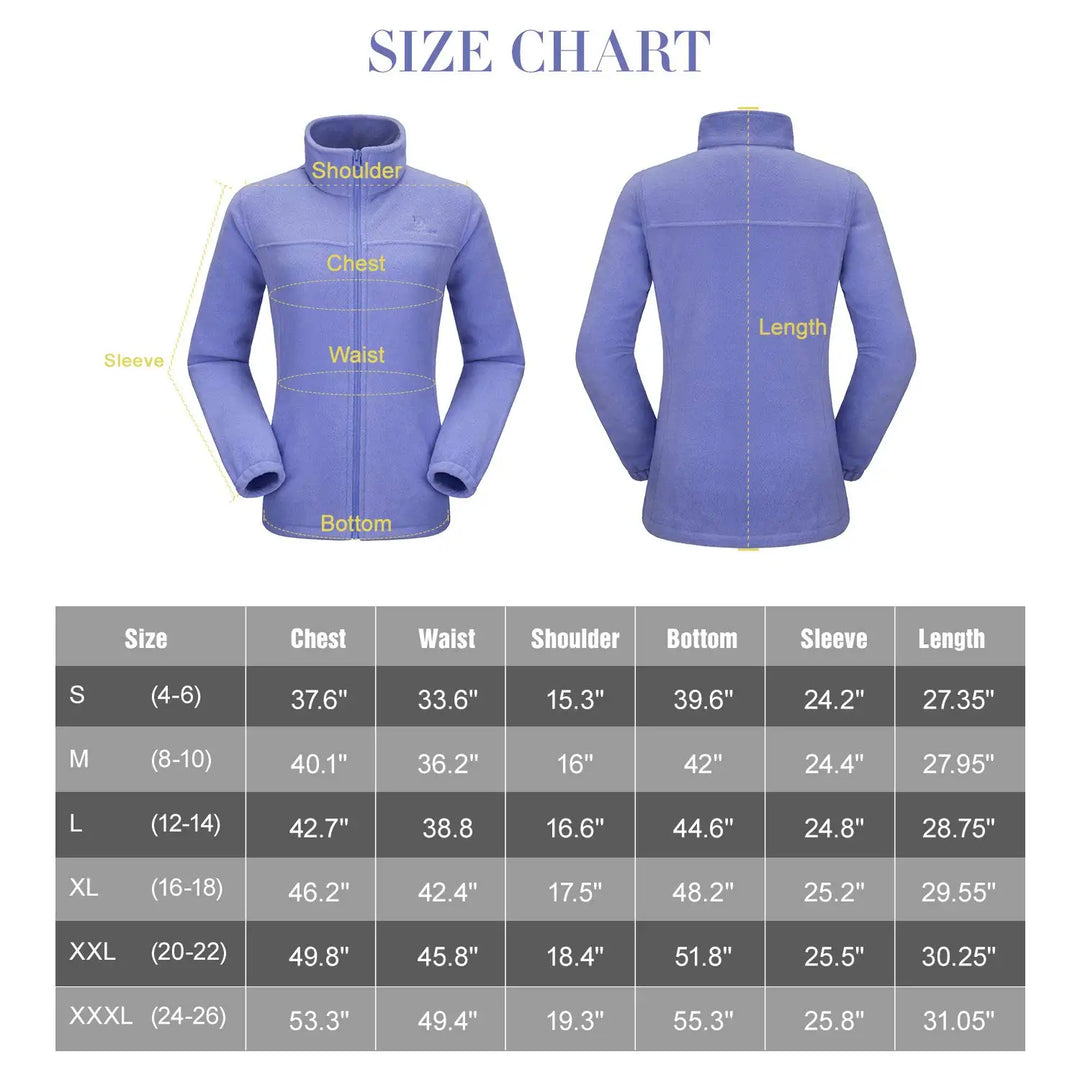 GOLDEN CAMEL Women Full Zip Hiking Jacket Top Lightweight Polar Fleece Jackets Sweater Coat with Pockets Clothes 2023 Autumn New