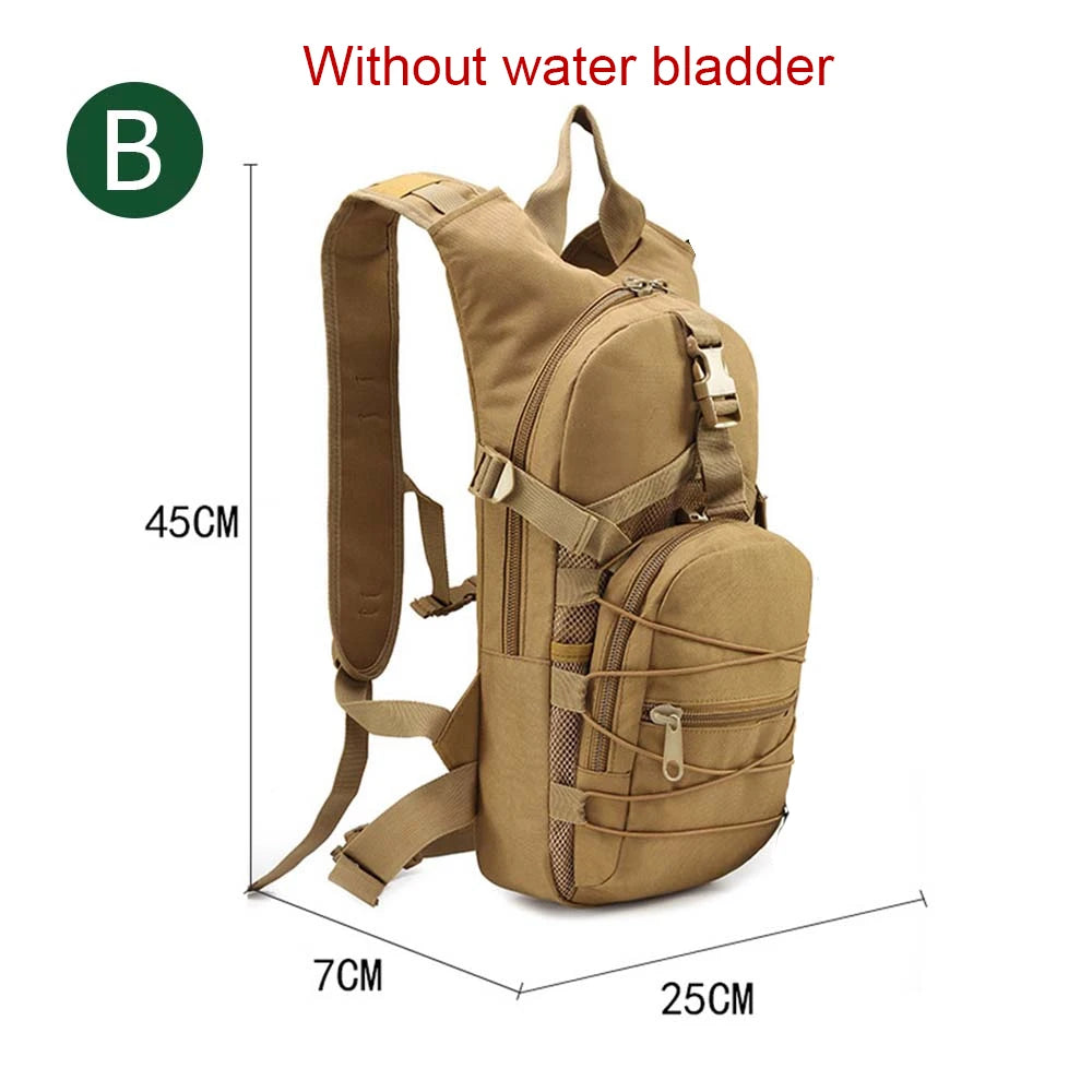 Hydration Water Bladder or Backpack Tactical Molle Military Backpack For Cycling Hiking Running Mountaineering Water Storage