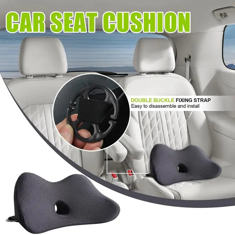 Car Lumbar Pillow Driver Seat Memory Foam Cushion Lightweight Breathable Pillow Cushion For Car Seats Road Trip Protection Waist