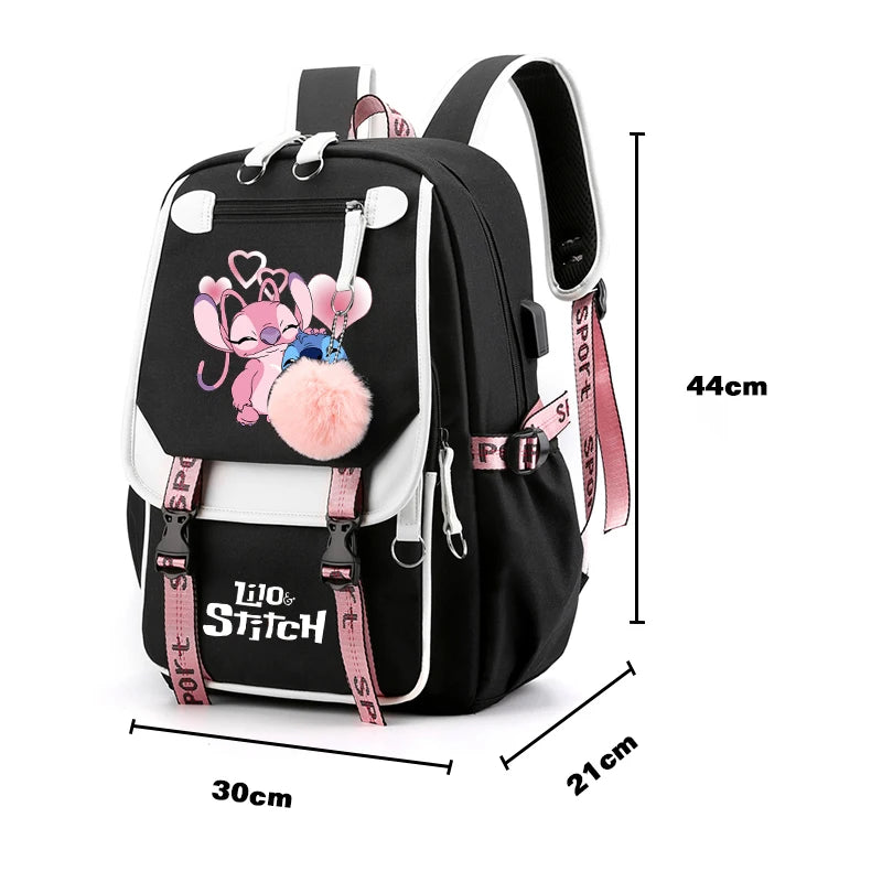 Disney Lilo Stitch Backpacks for Teenager Back To School Schoolbag Girl Rucksack Backpack Women Casual Bag Women Anime Schoolbag