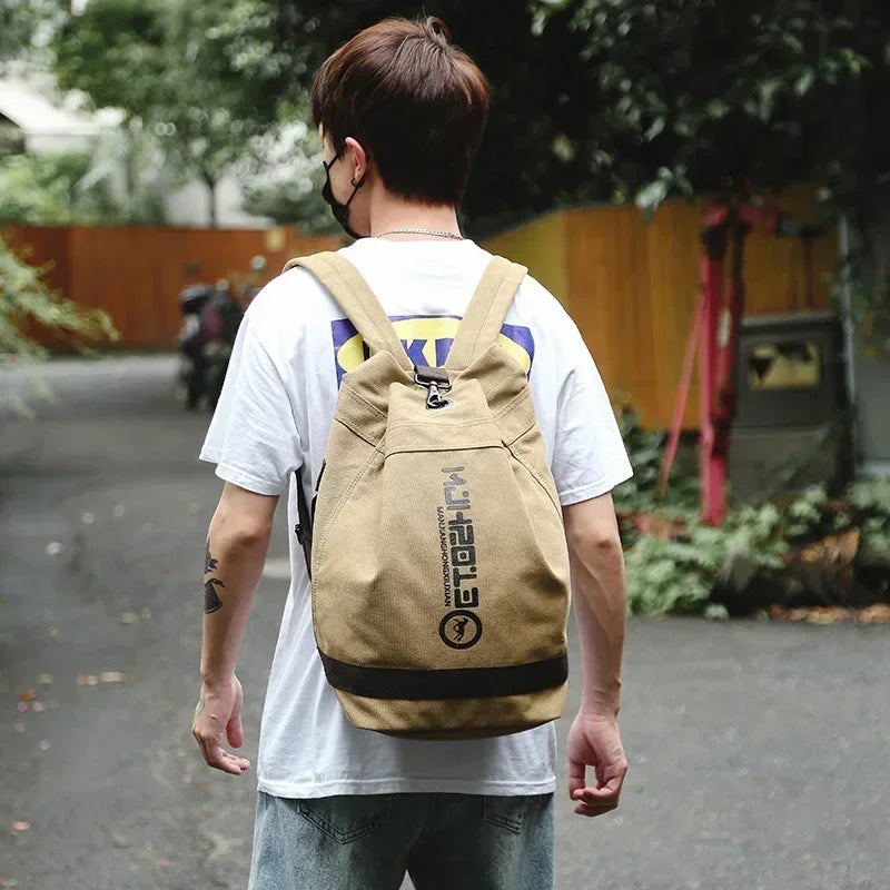 Leisure Canvas Backpack Large Gentleman Backpack Bag Man Fashion Casual Travel Bags High Quality knapsack Bags mochila hombre 가방