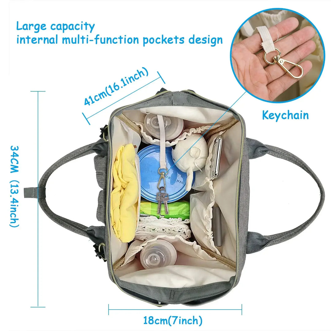 Large Capacity Diaper Bag Backpack Waterproof Maternity Bag Baby Diaper Bags With USB Interface Mummy Travel Bag For Stroller