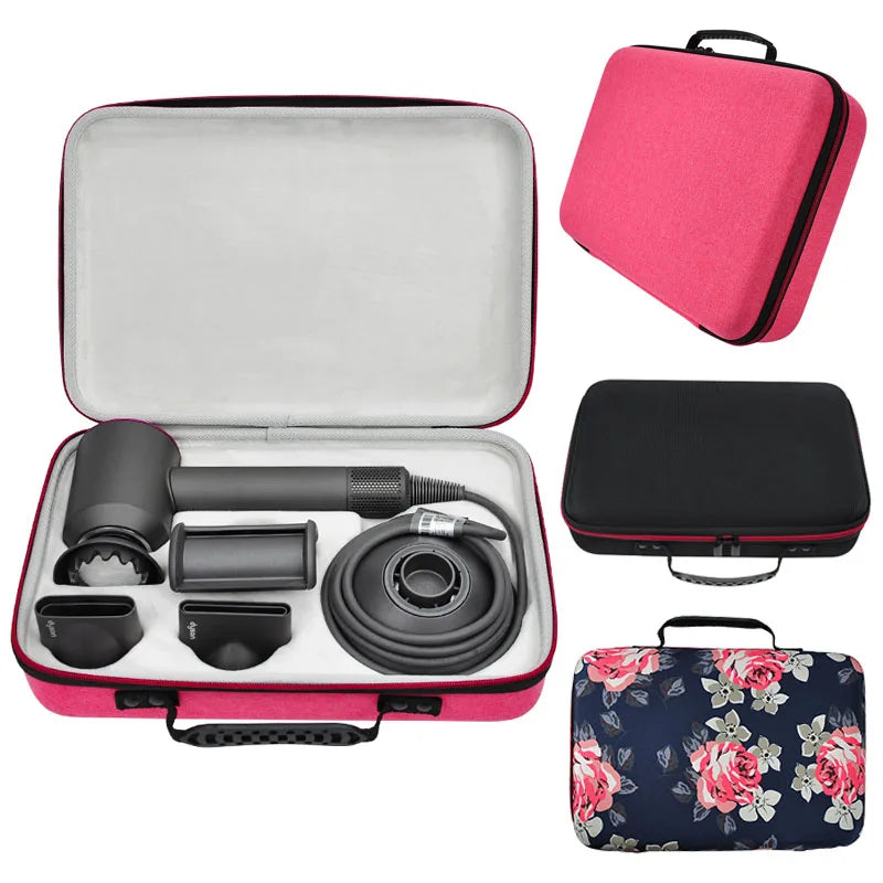 Hard EVA Case for Dyson Supersonic Hair Dryer HD08/HD15 Storage Bags Portable Travel Carrying Box Pink Black and Printing