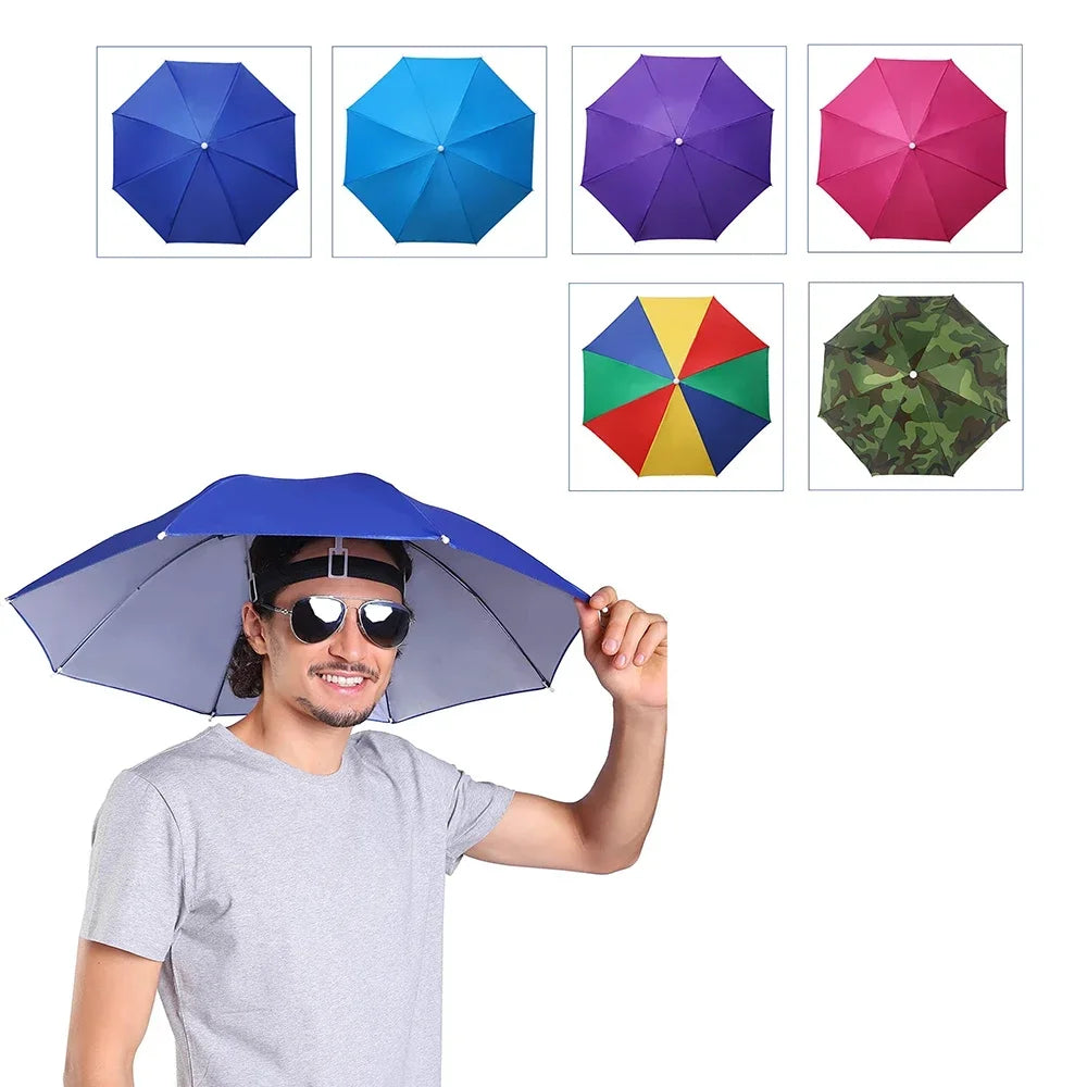 xgnvpy Innovative Umbrella for Kids Protection Elastic Band Design Hat Portable Sunshade Pocket Unbrella