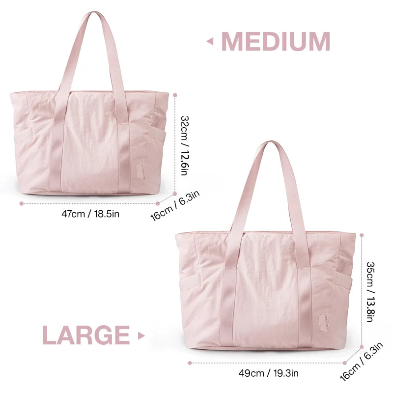 BAGSMART Women Tote Bag Large Capacity Travel Duffel Bags 15.6'' Laptop College Shoulder Bag Waterproof Yoga Gym Bag