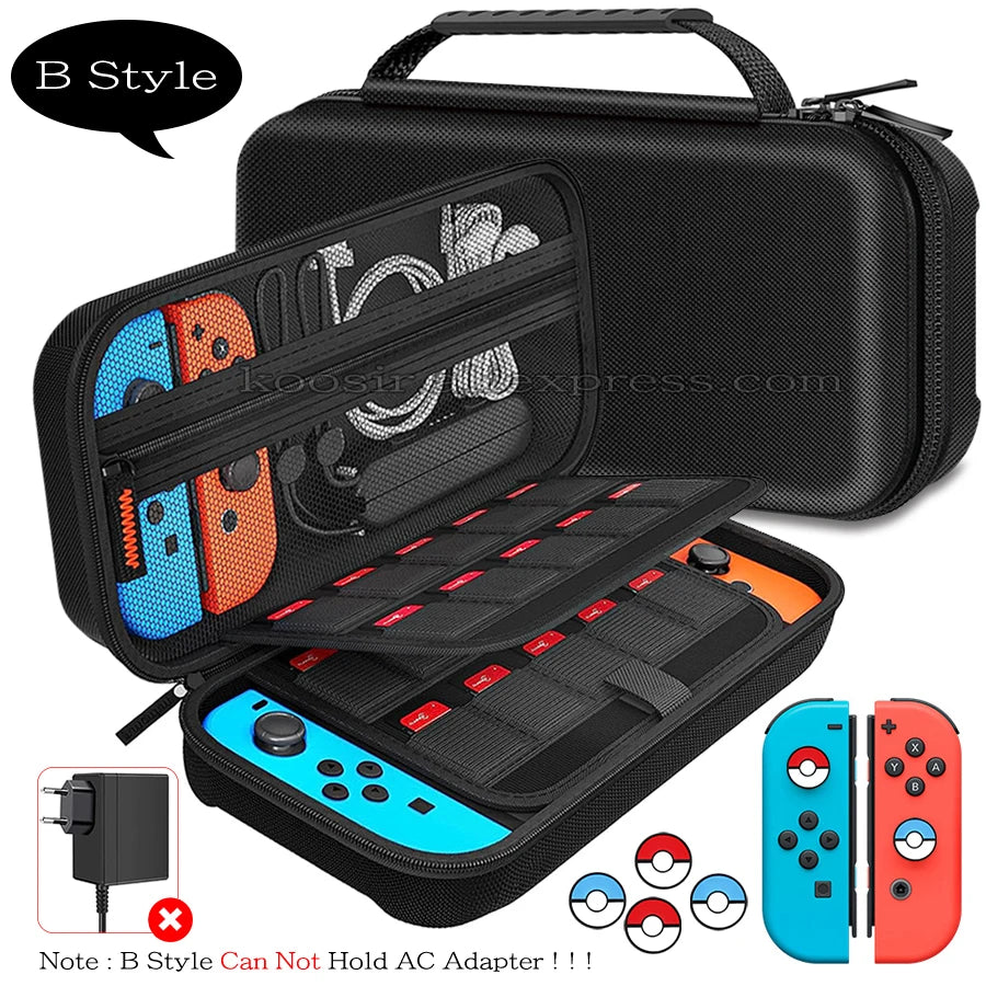 Nintend Switch Large Storage Bag SwitchOLED Portable Carrying Case Anti-Scratch Oxford Cloth Travel Bag for Nintendo Switch OLED