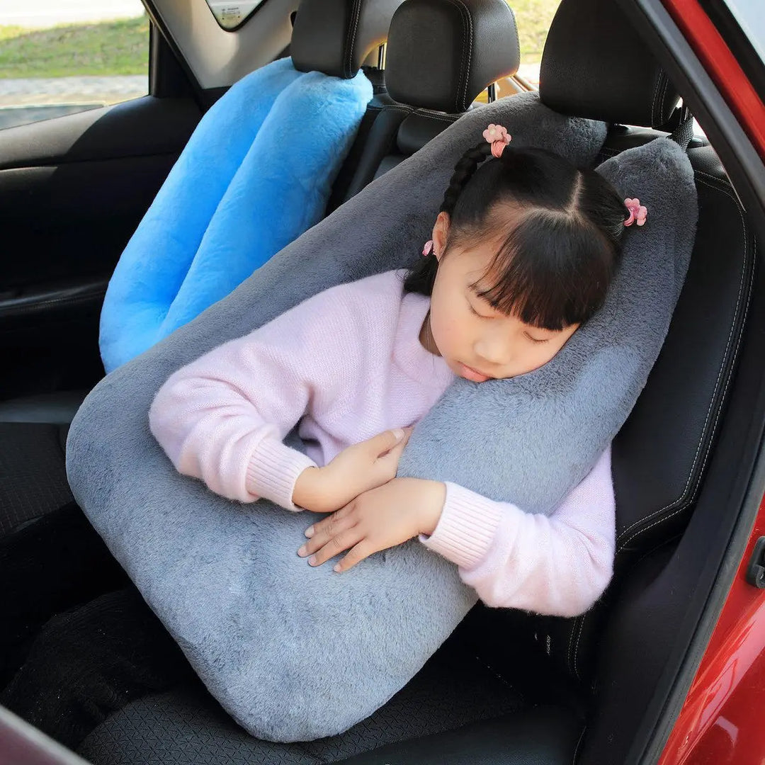 Car Pillow Safety Belts Pillows Cover Car Kids Travel Sleeping Pillows Auto Seatbelt Plush Cushion Shoulder Pad Cute Animal