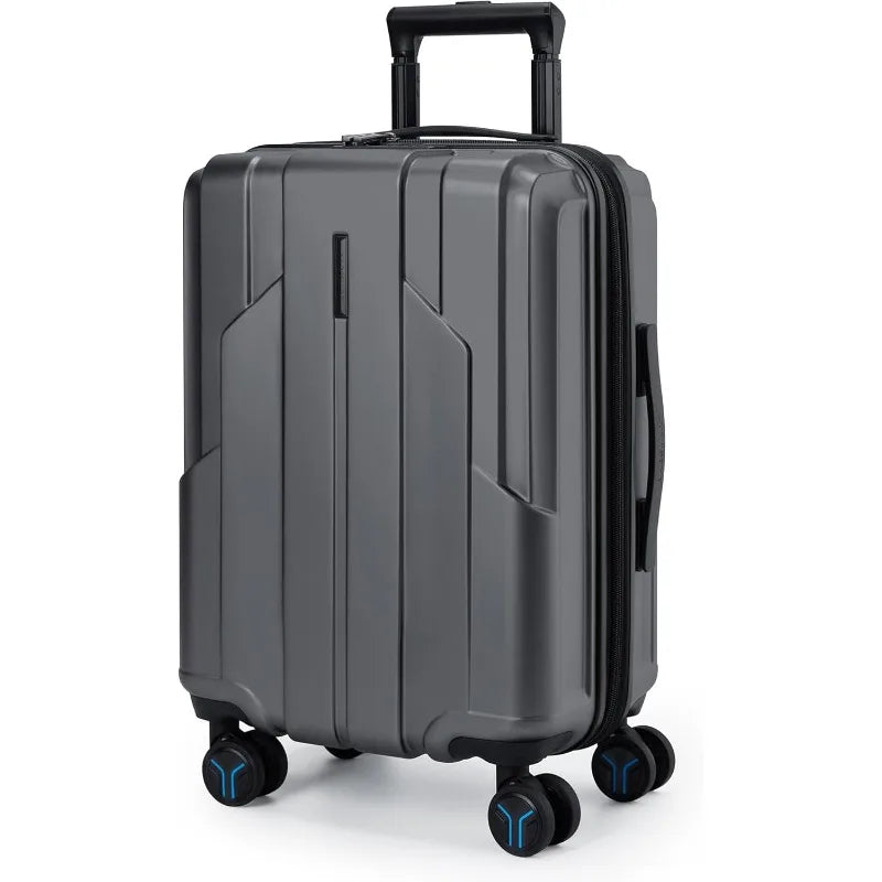 Carry On Luggage 22x14x9 Airline Approved, 1OO% PC Hardside Expandable Luggage with TSA Lock, 20 Inch Travel Suitcase