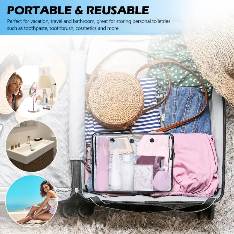 Large Organizer Bogg Bags Accessories EVA Rubber Waterproof Beach Basket Storage Inner Pouch Transparent Cosmetic Organizer