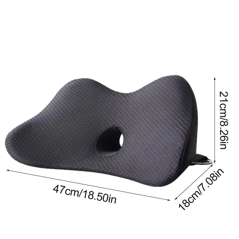 Car Lumbar Pillow Driver Seat Memory Foam Cushion Lightweight Breathable Pillow Cushion For Car Seats Road Trip Protection Waist