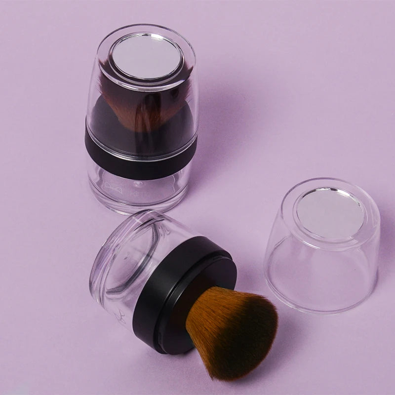 10G 1pcs High Grade Empty Loose Powder Case with Brush DIY Portable Cosmetic Powder Refillable Box Professional Makeup Tool